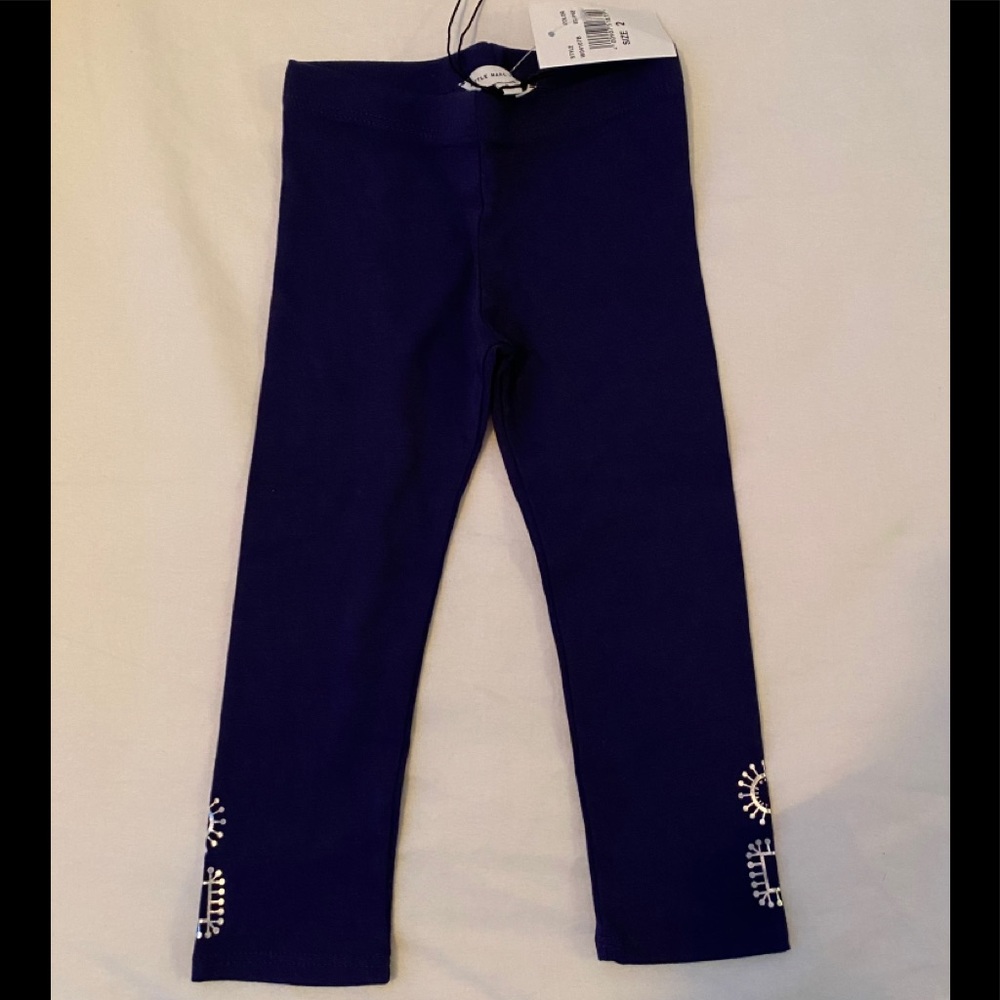 Little Marc Jacobs Toddler Girls Navy Leggings - 2